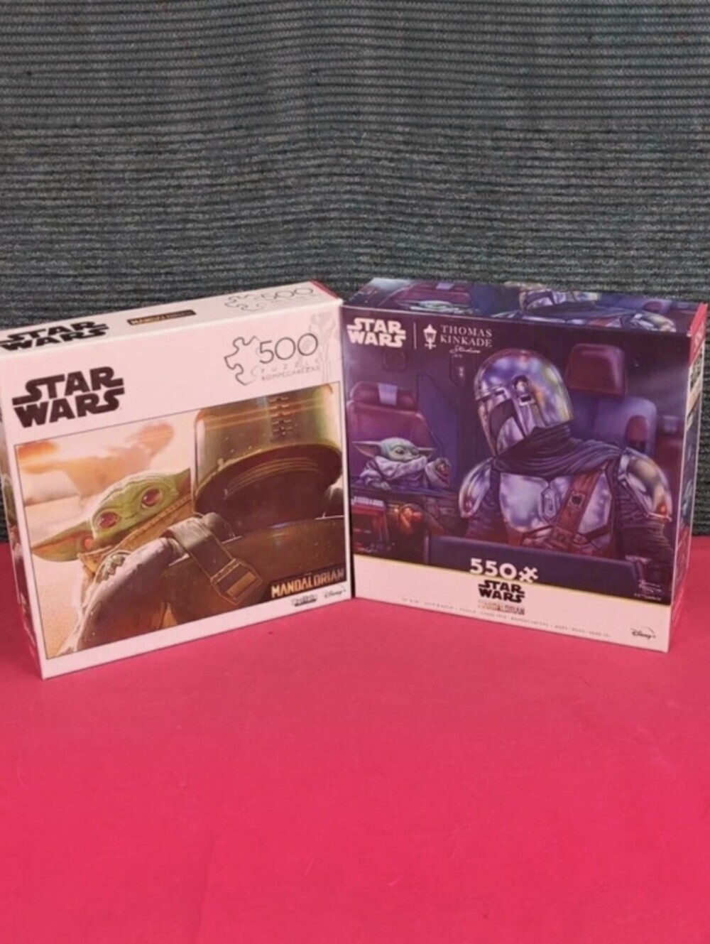 2 Star Wars Mandalorian Jigsaw Puzzles With Grogu
